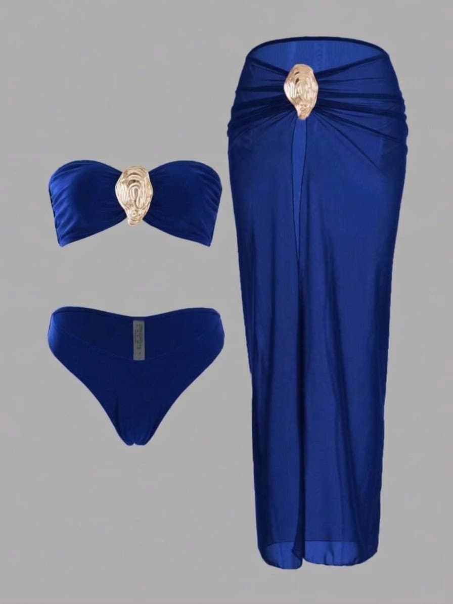 Metallic Shell Accent Three Piece Set – image 5