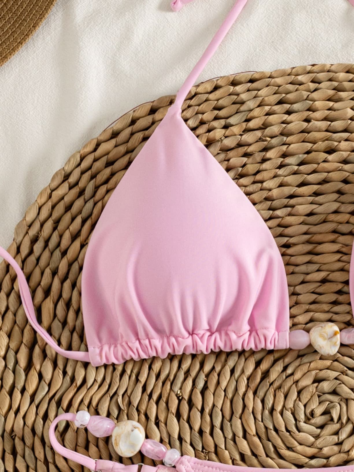 Beaded Detail Halter Bikini Set – image 9
