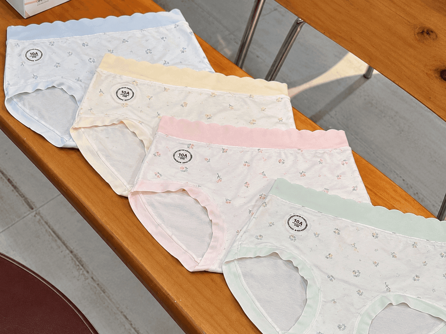 Pastel Floral Cotton Panty Set – image 2