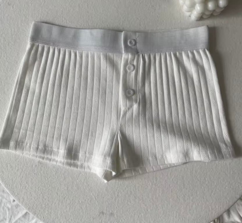 Floral Ribbed Knit Lounge Shorts – image 6