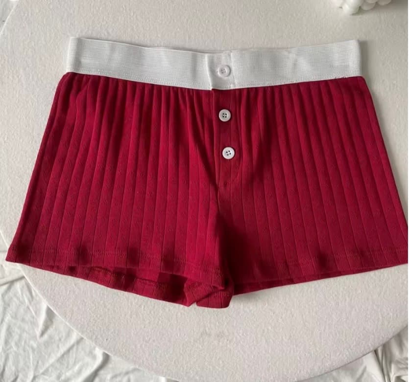 Floral Ribbed Knit Lounge Shorts – image 5