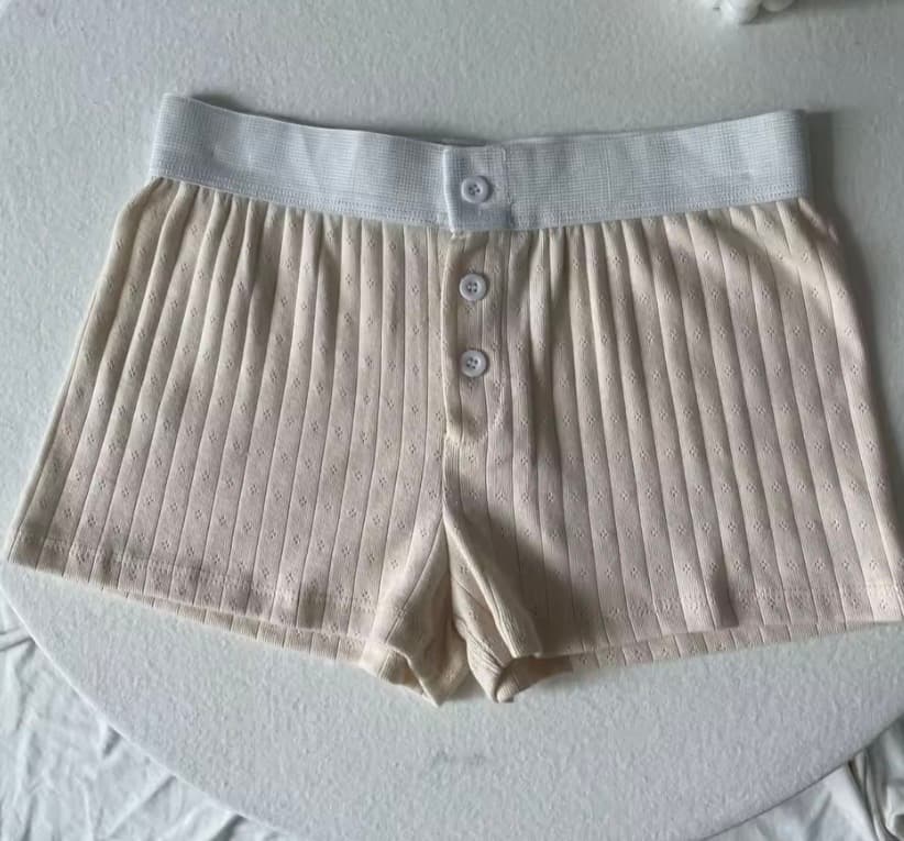 Floral Ribbed Knit Lounge Shorts – image 7