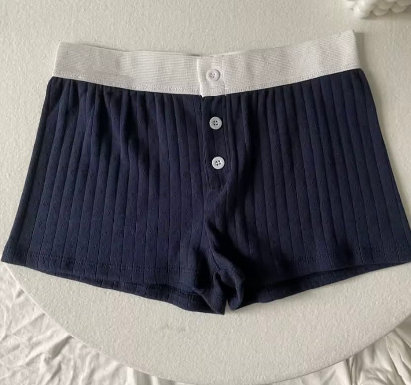 Floral Ribbed Knit Lounge Shorts – image 8