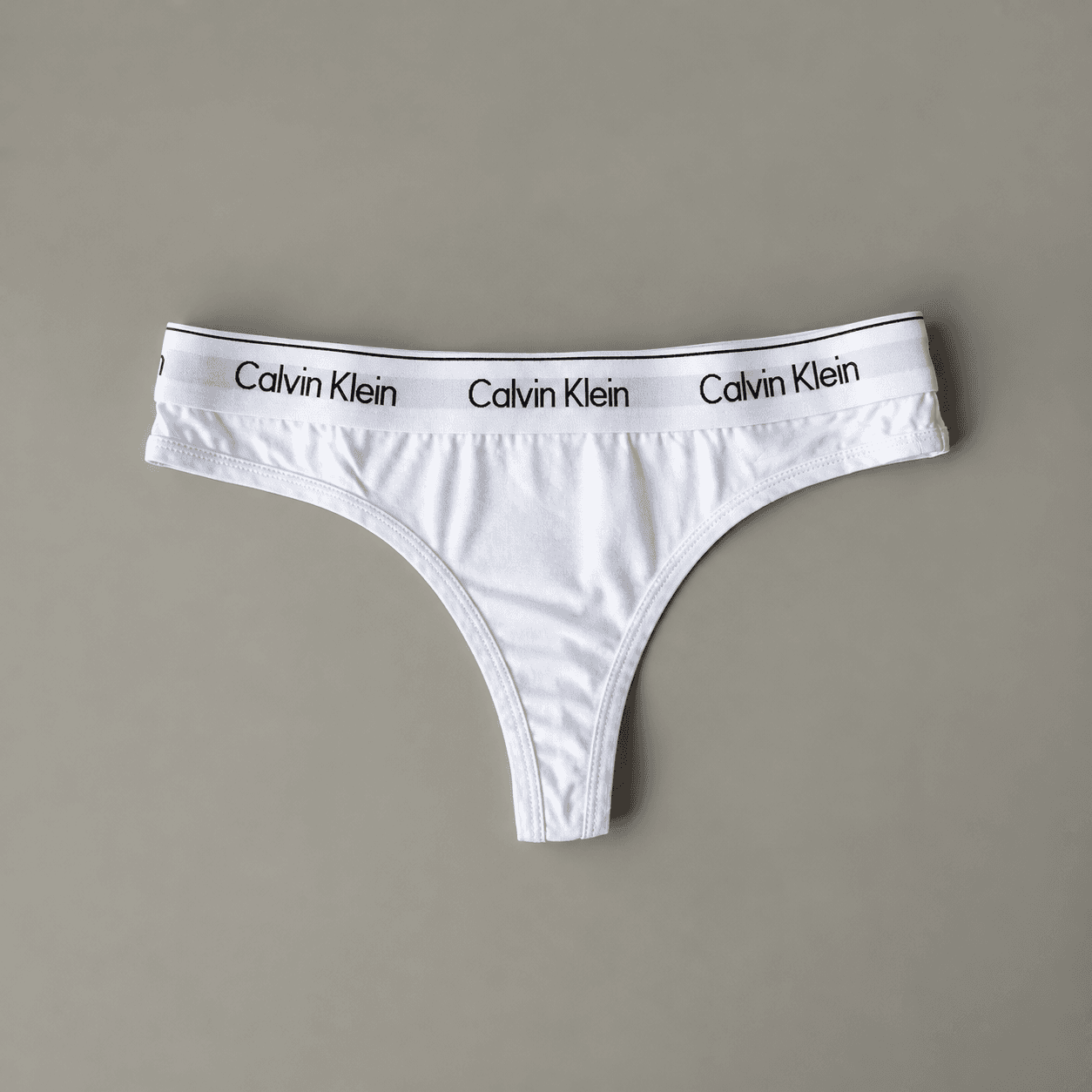 Logo Waistband Cotton Thong Set – image 3