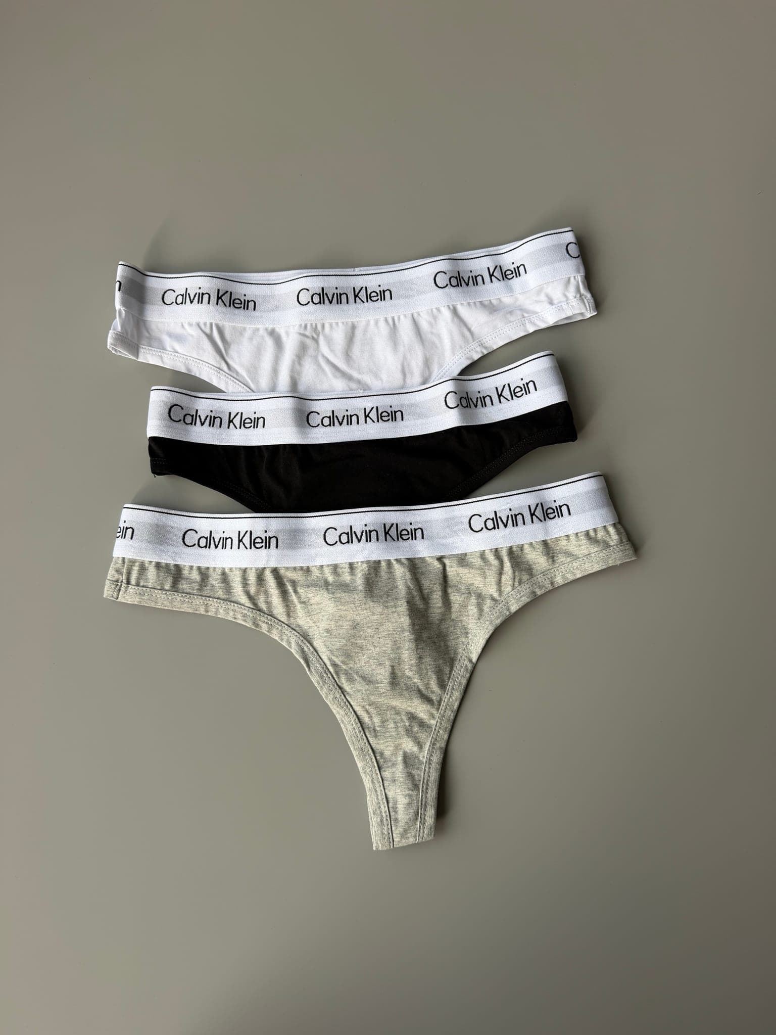 Logo Waistband Cotton Thong Set