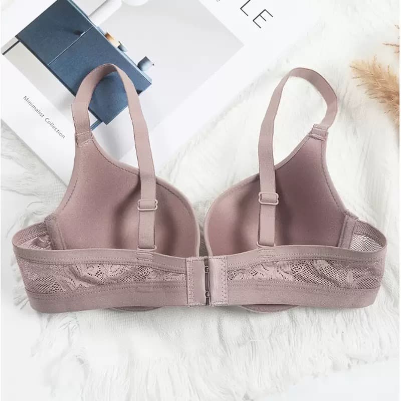 Seamless Lace Trim Bra – image 7