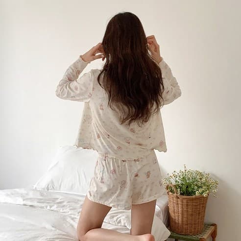 Floral Print Camisole Pajama Set – image 3