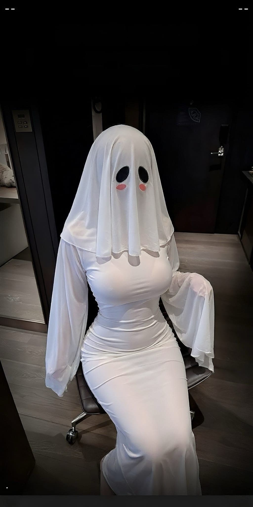 Ghost Theme Cosplay Maxi Dress