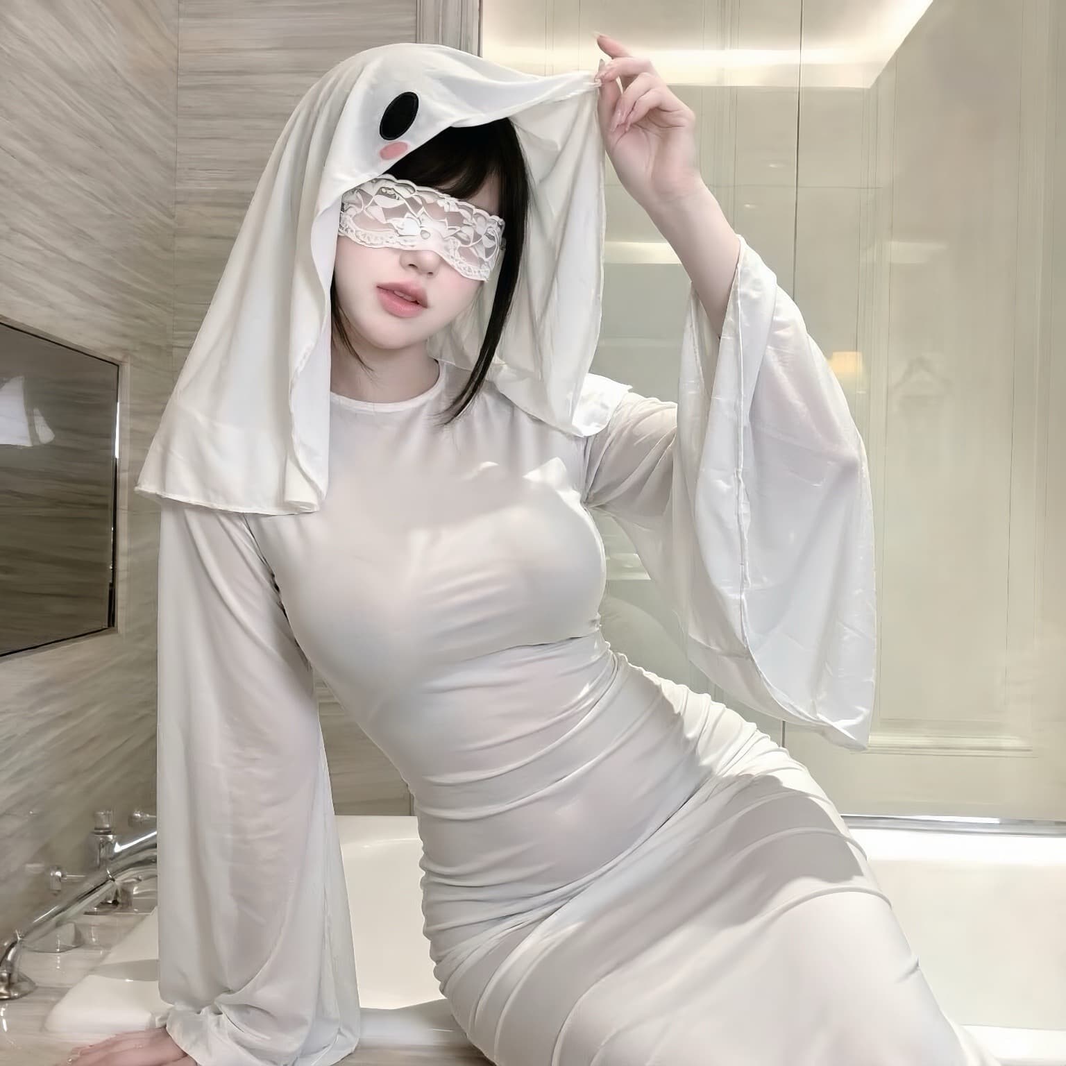 Ghost Theme Cosplay Maxi Dress – image 2