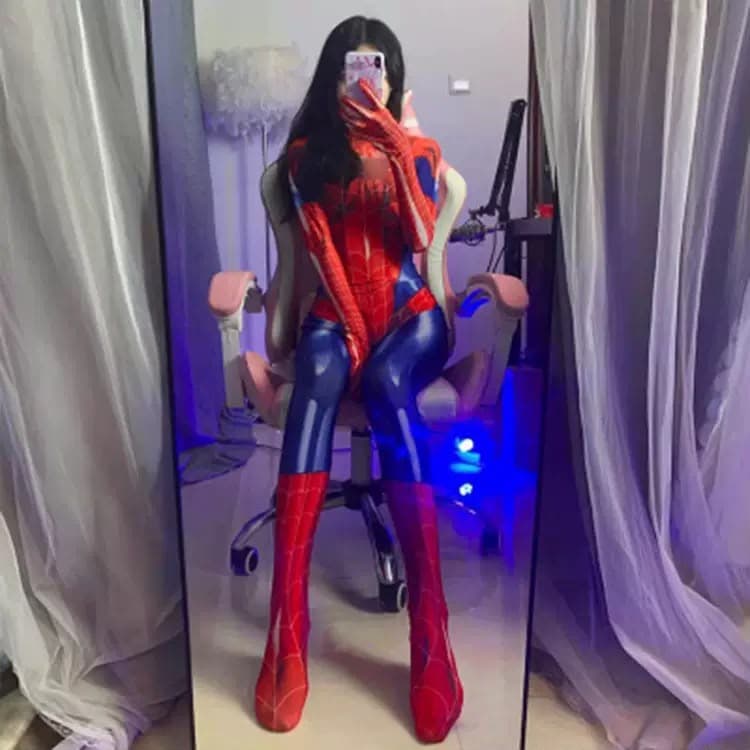 Superman Graphic Print Bodysuit Costume with mask – image 2
