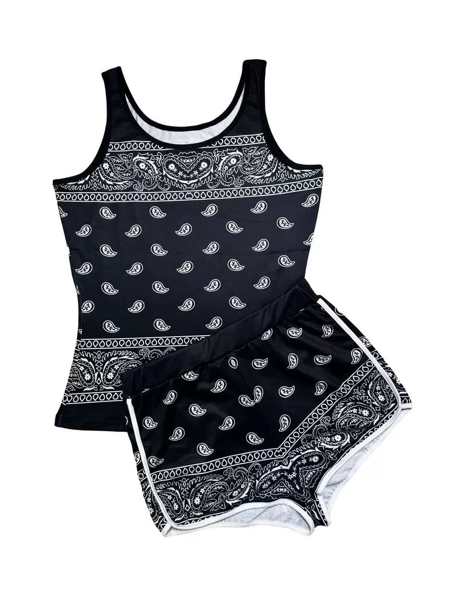 Halloween Graphic Tank and Shorts Set – image 3