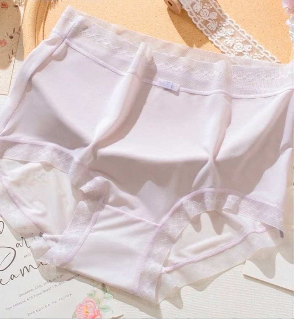 Seamless Mesh Lace Trim Panties – image 5