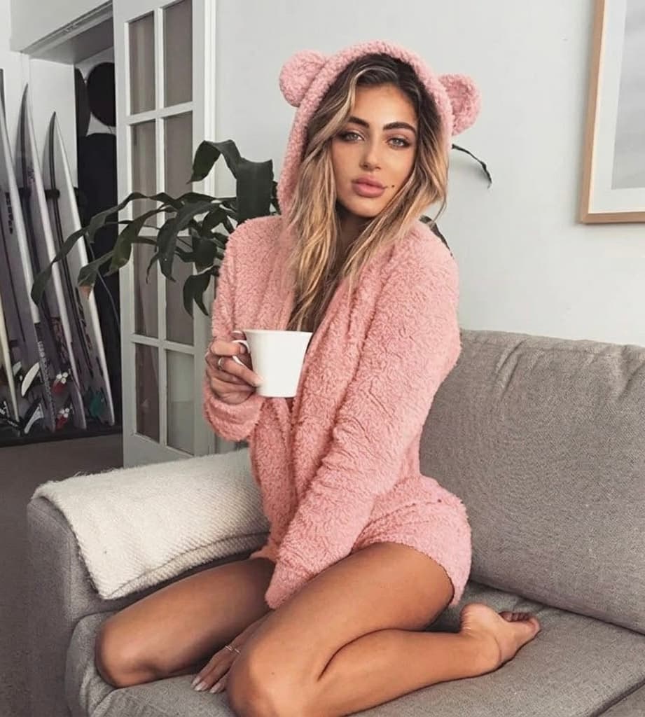 Cozy Teddy Bear Ear Loungewear Set – image 3